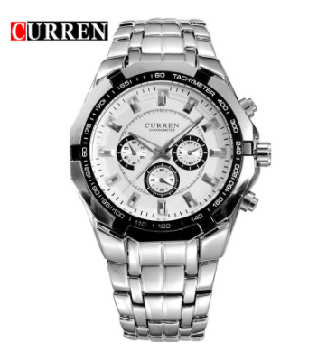 FACILIS EXECUTIVE SILVER CURREN WATCH