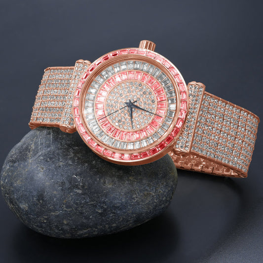 FOXY CZ ICED OUT WATCH