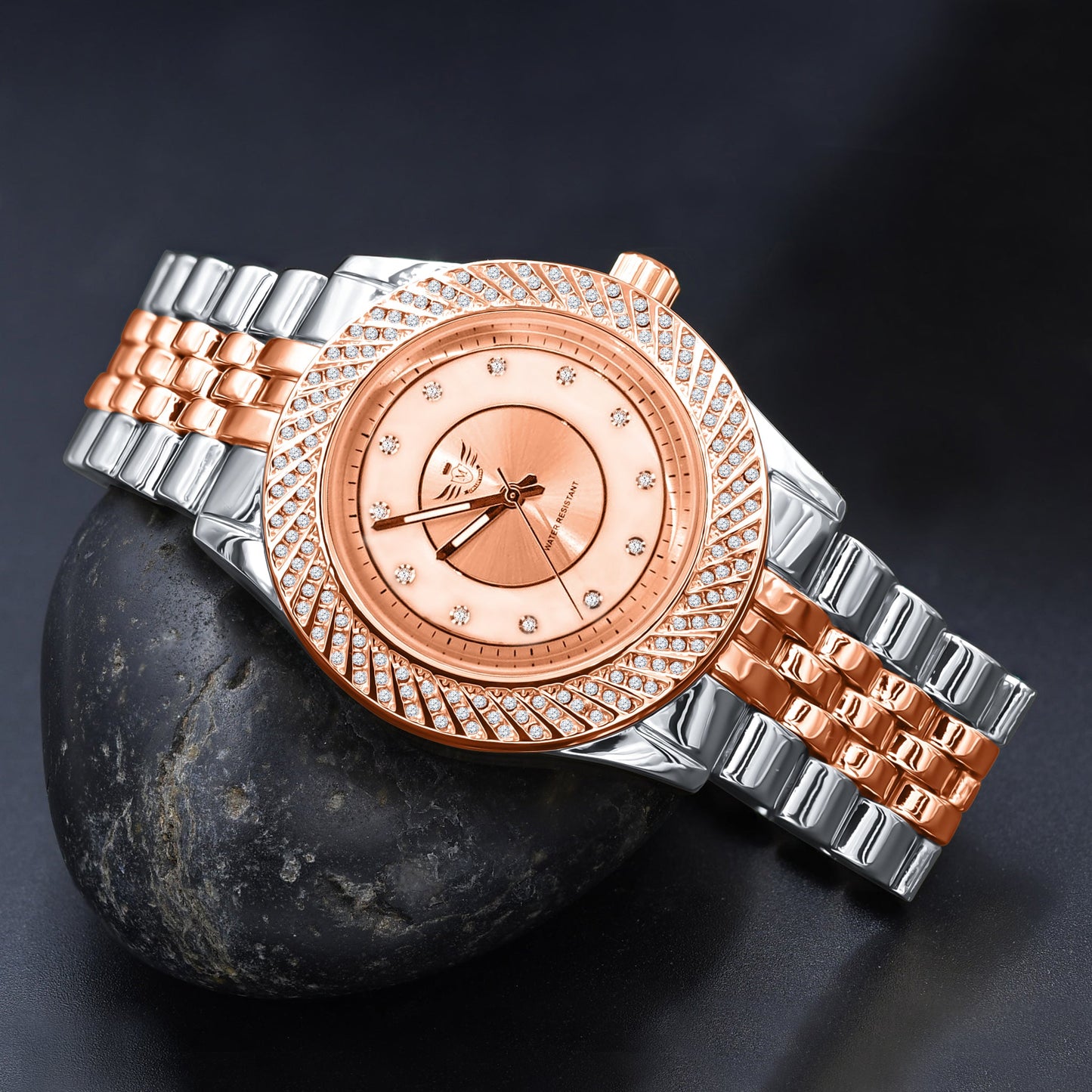 ROSE GOLD HIP HOP METAL