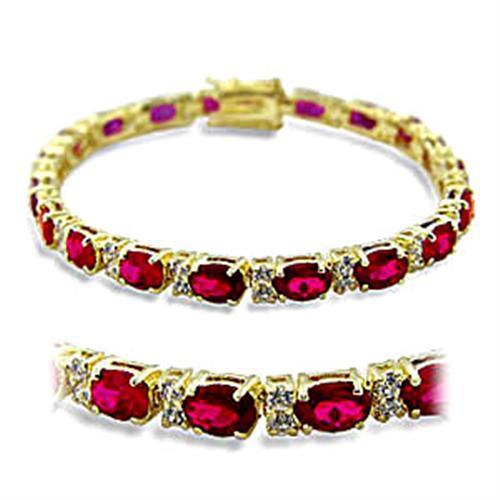 415505 - Gold Bracelet with Garnet in Ruby