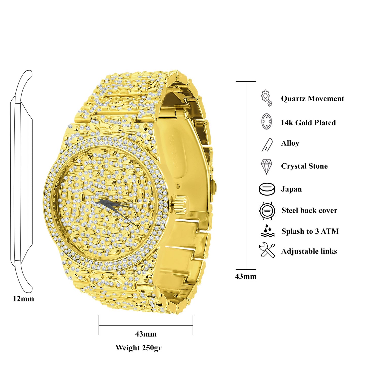 SUNDIAL Ultra Bling Watch Set