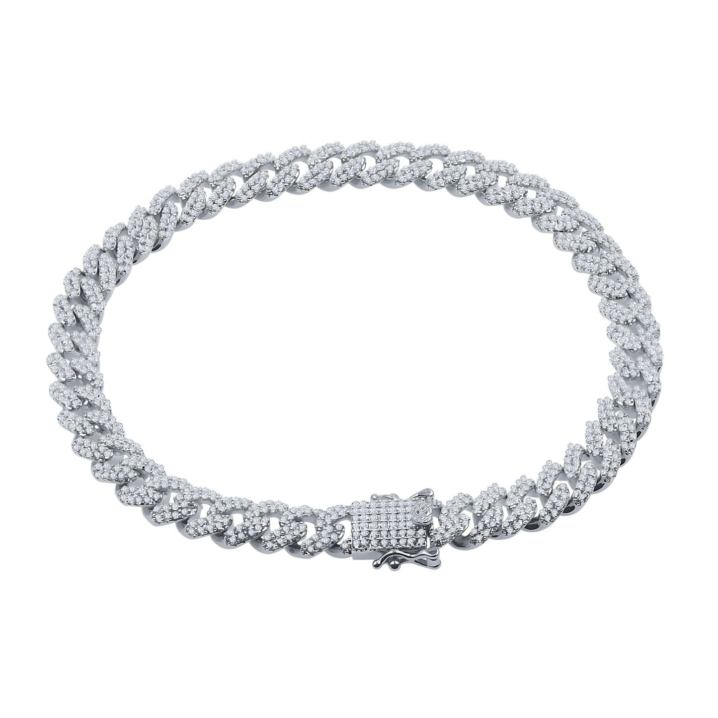 ANGUS 10 MM Silver Cuban Bracelet