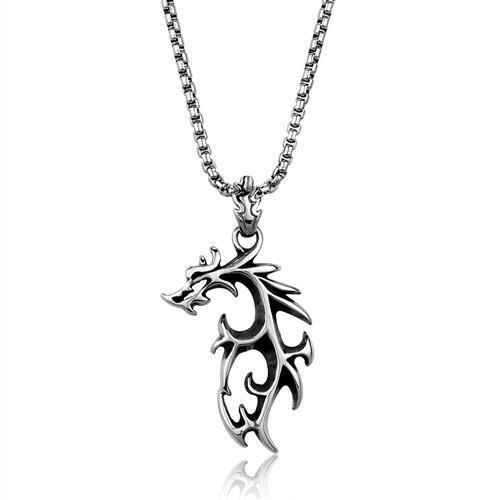 TK2000 - High polished (no plating) Stainless Steel Necklace with No